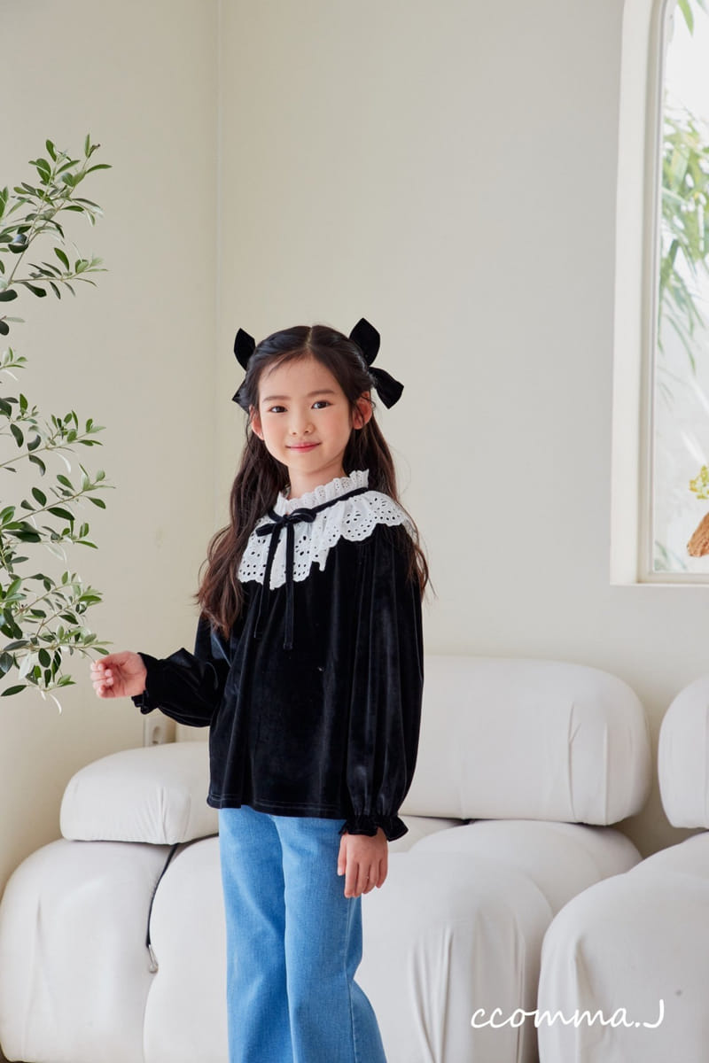 Oda - Korean Children Fashion - #littlefashionista - Black Berry Blouse - 4