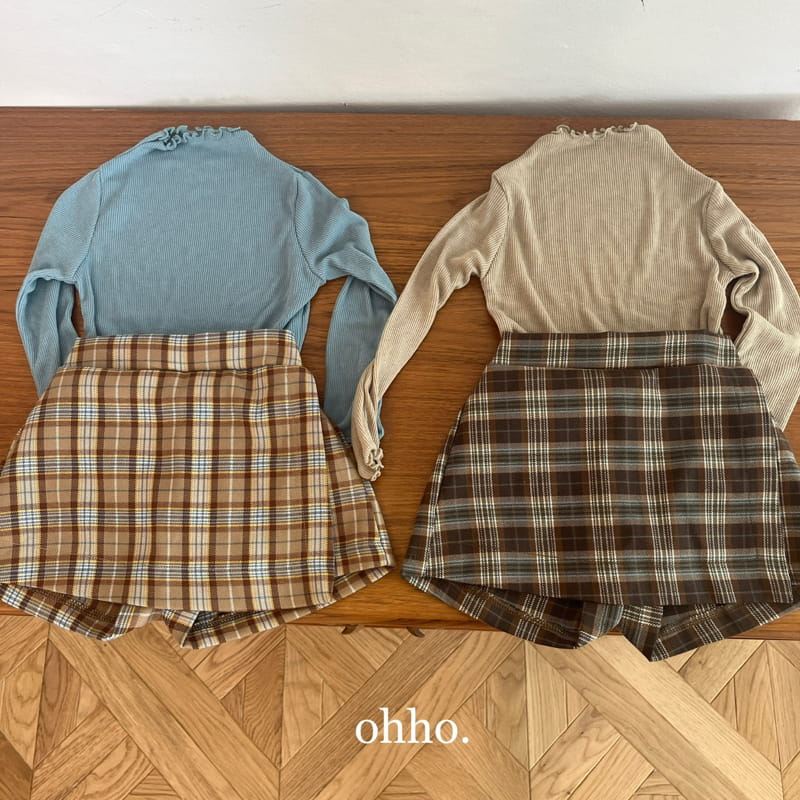 Ohho - Korean Children Fashion - #Kfashion4kids - Lalf Skirt Pants - 12