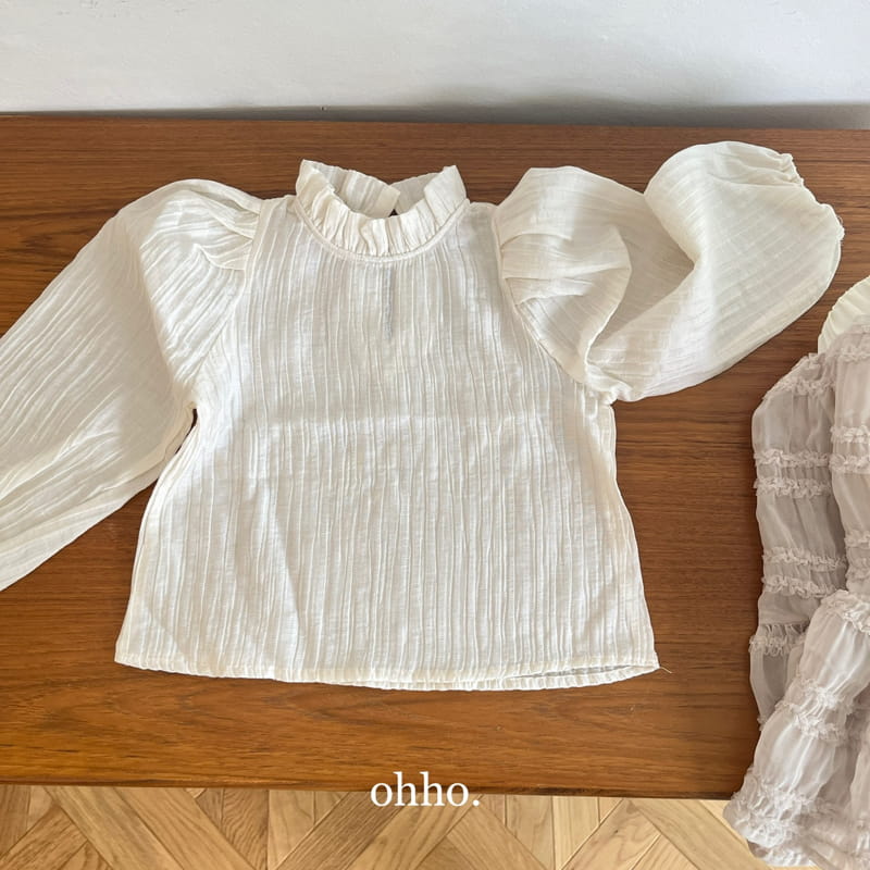 Ohho - Korean Children Fashion - #childofig - Oganja Frill Blouse - 6