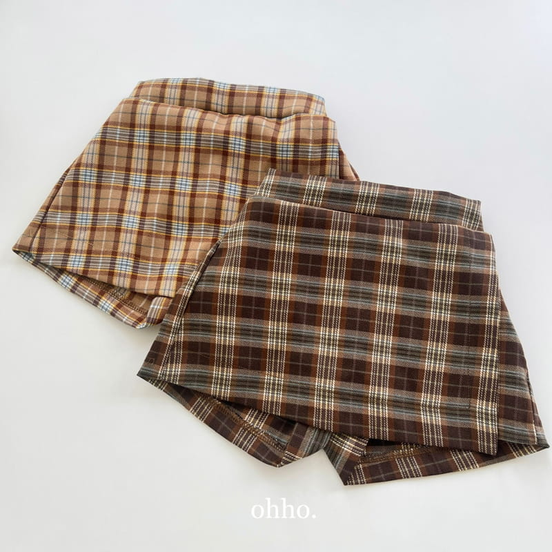 Ohho - Korean Children Fashion - #designkidswear - Lalf Skirt Pants - 6