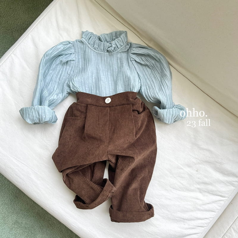 Ohho - Korean Children Fashion - #fashionkids - Plain Pants - 12