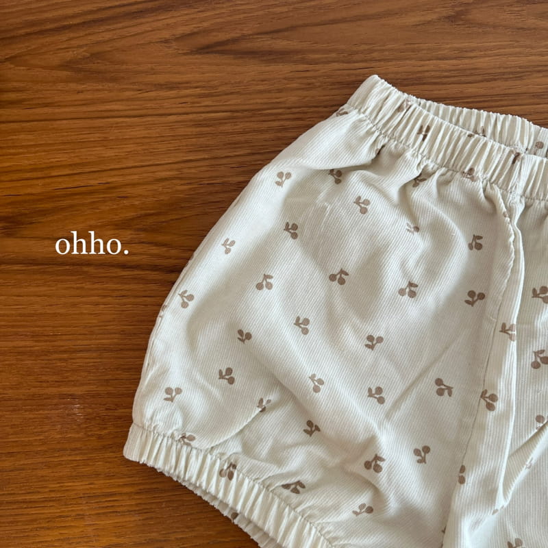 Ohho - Korean Children Fashion - #kidsshorts - Cherry Bloomner - 2