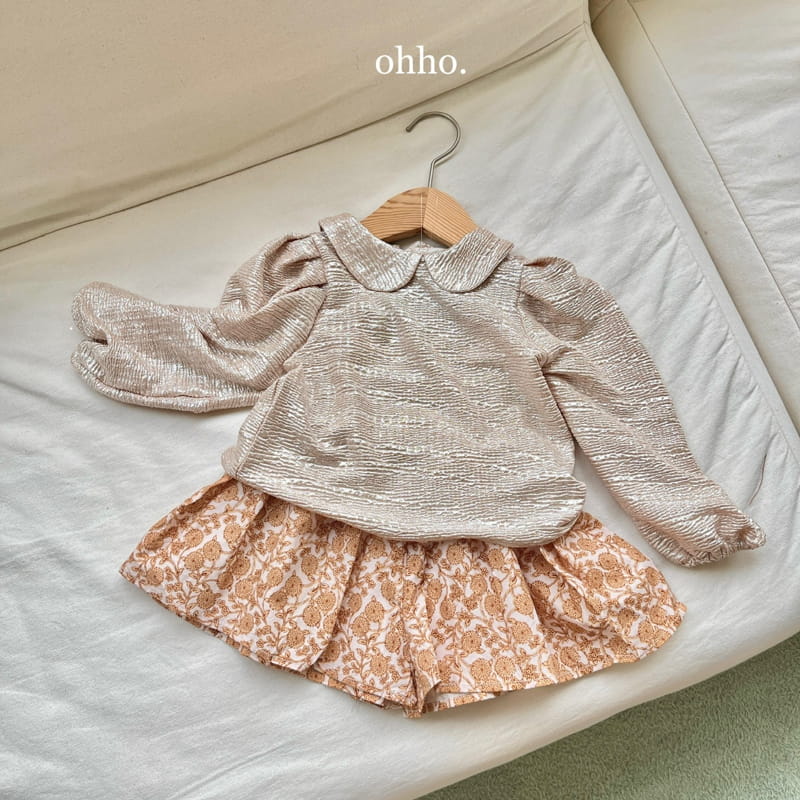 Ohho - Korean Children Fashion - #kidsshorts - Shining Blouse - 7