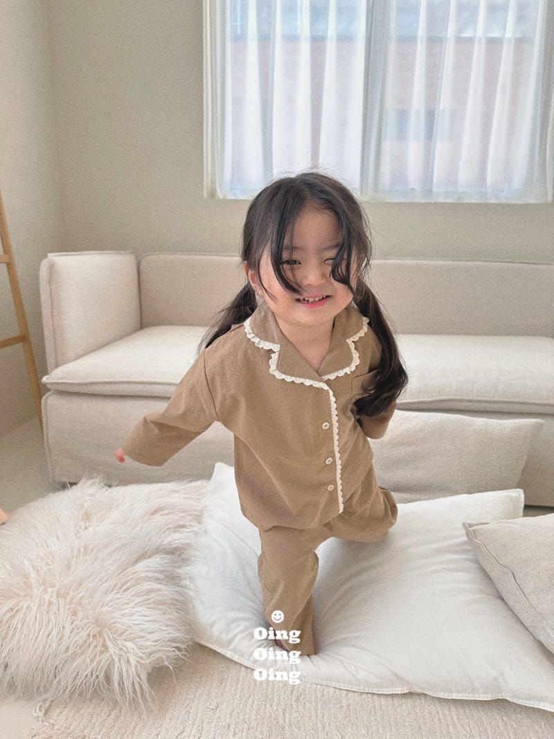 Oing - Korean Children Fashion - #childrensboutique - Lace Pajama Set - 10