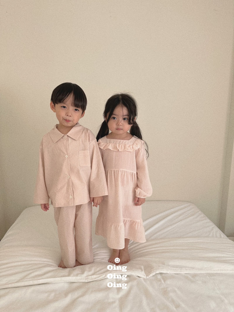 Oing - Korean Children Fashion - #discoveringself - Zan Pajama Top Bottom Set - 2