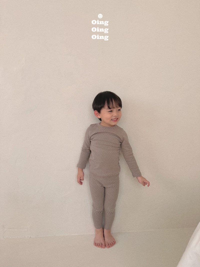 Oing - Korean Children Fashion - #fashionkids - Dot Dot Top Bottom Set - 10