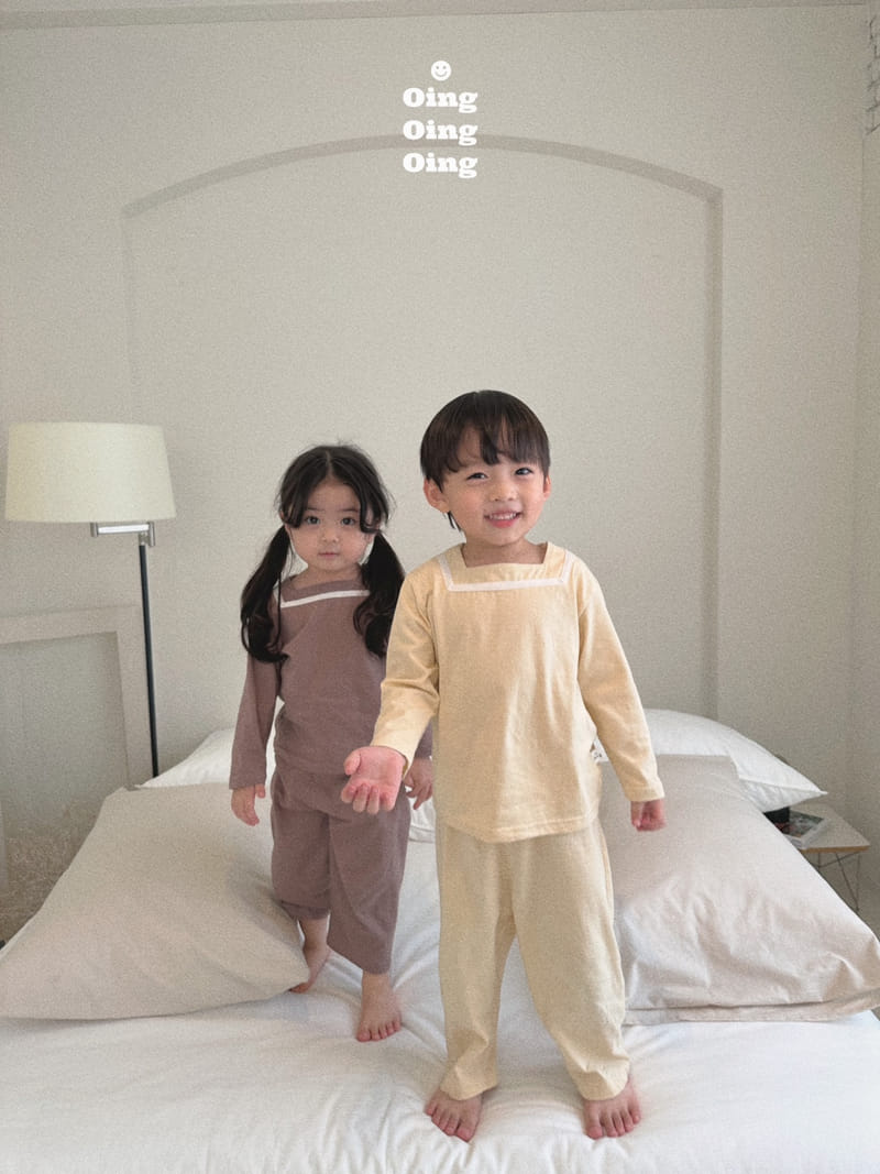 Oing - Korean Children Fashion - #fashionkids - Square Top Bottom Set