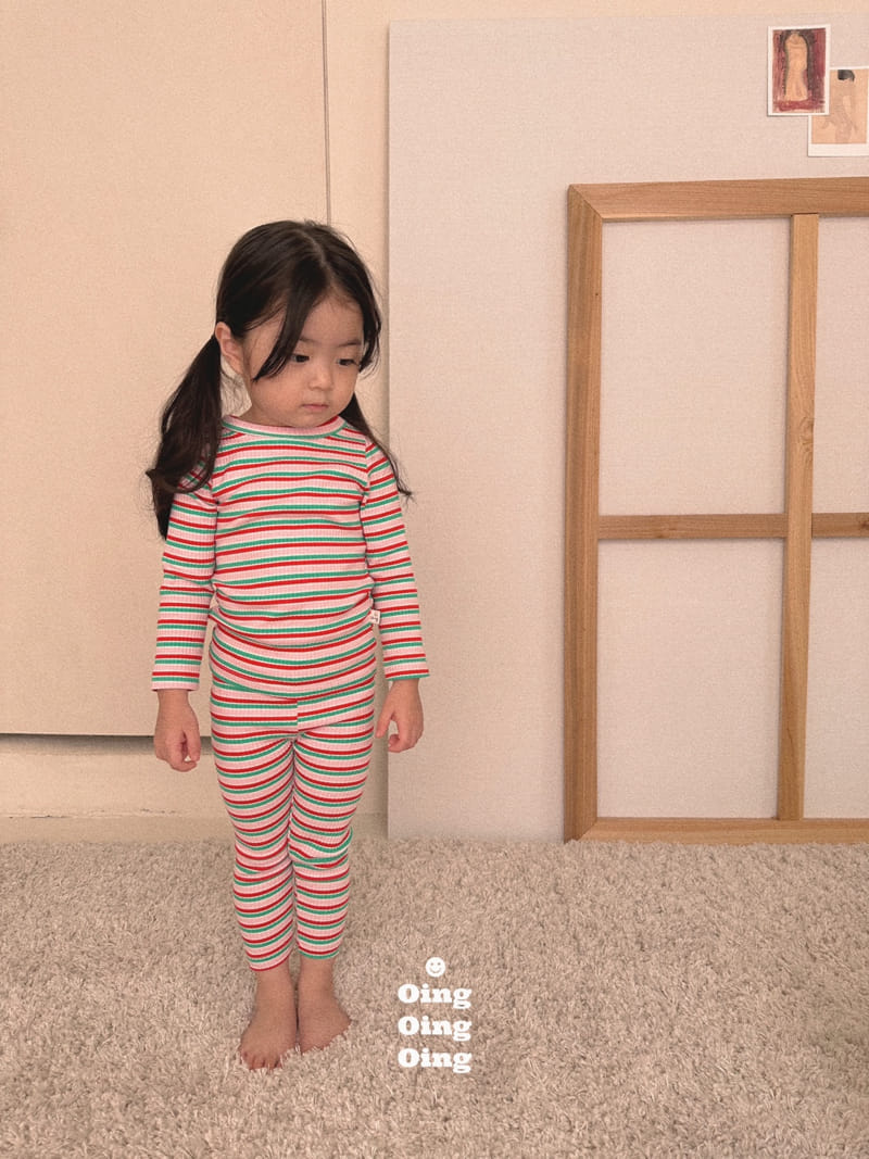 Oing - Korean Children Fashion - #kidsshorts - Big Strawberry Top Bottom Set - 3