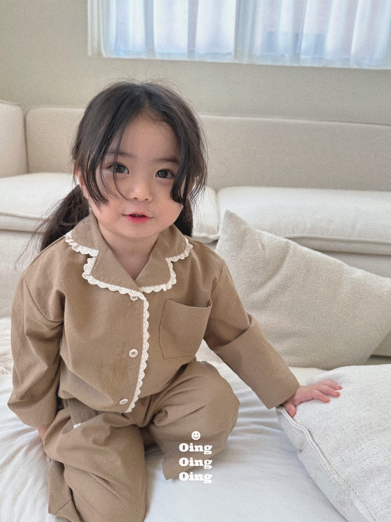 Oing - Korean Children Fashion - #littlefashionista - Lace Pajama Set - 2