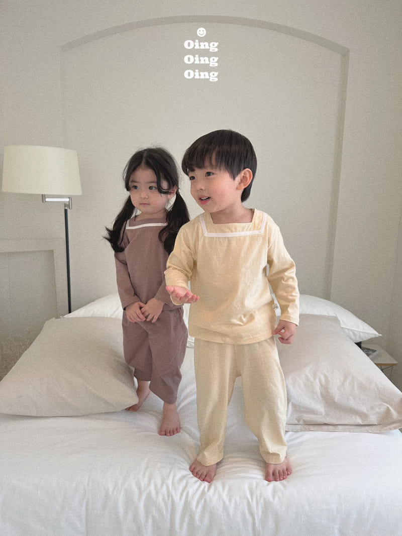 Oing - Korean Children Fashion - #magicofchildhood - Square Top Bottom Set - 7