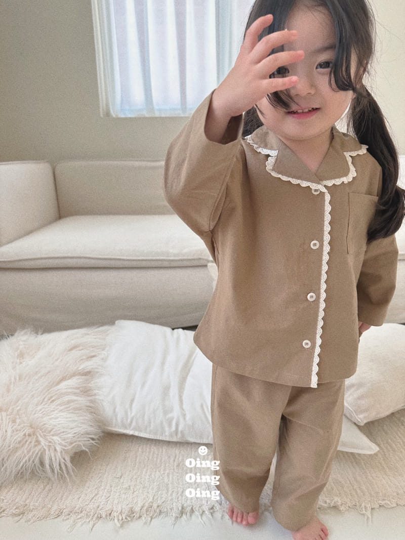 Oing - Korean Children Fashion - #stylishchildhood - Lace Pajama Set - 8