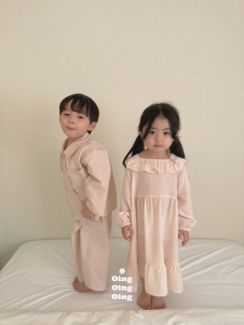 Oing - Korean Children Fashion - #todddlerfashion - Zan Pajama Top Bottom Set - 12