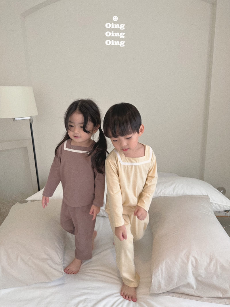 Oing - Korean Children Fashion - #toddlerclothing - Square Top Bottom Set - 11