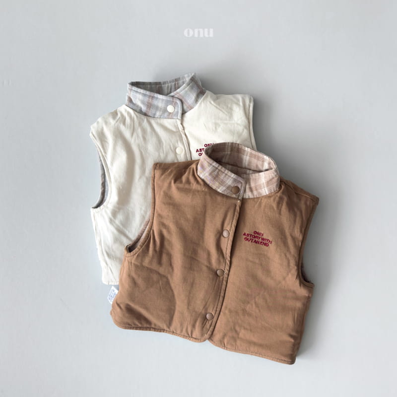 Onu - Korean Children Fashion - #childofig - Check Vest - 8