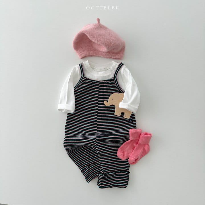 Oott Bebe - Korean Children Fashion - #littlefashionista - Trofical Overalls - 9