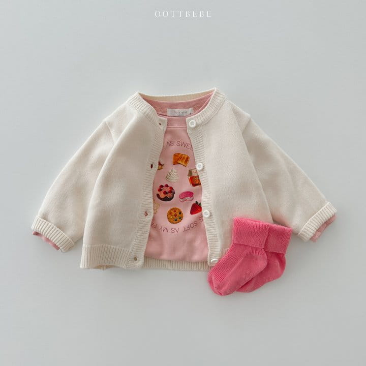 Oott Bebe - Korean Children Fashion - #stylishchildhood - Pure Cardigan - 3