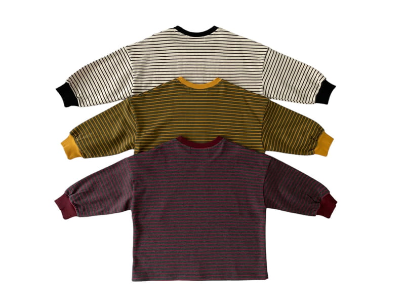 Our - Korean Children Fashion - #designkidswear - Lead Stripes Tee - 6