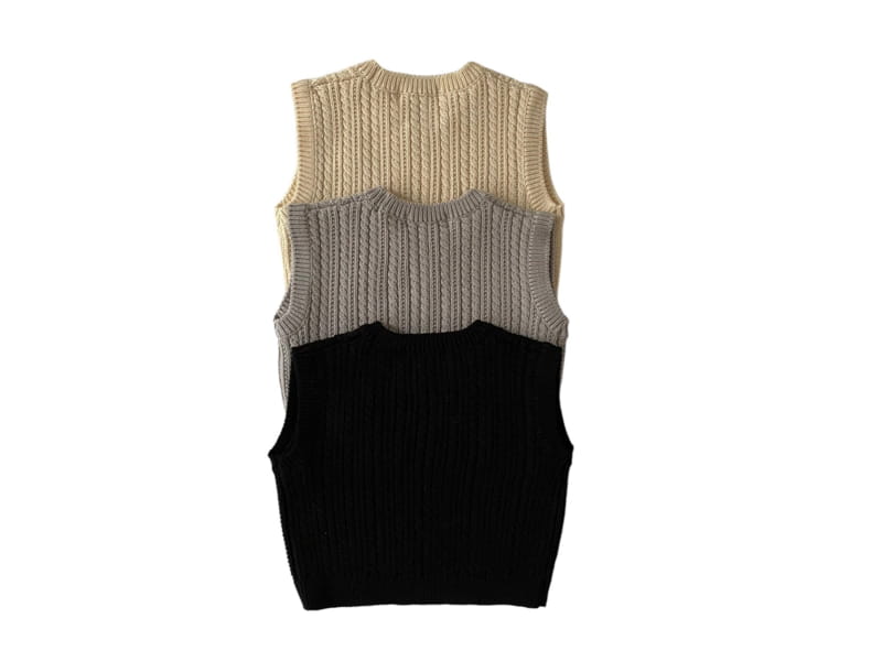 Our - Korean Children Fashion - #kidsstore - Cozy Knit Vest - 6