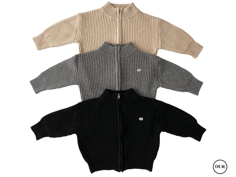 Our - Korean Children Fashion - #littlefashionista - Cloi Knit Zip-up