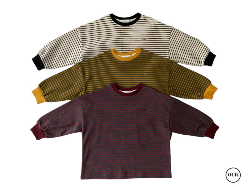 Our - Korean Children Fashion - #todddlerfashion - Lead Stripes Tee