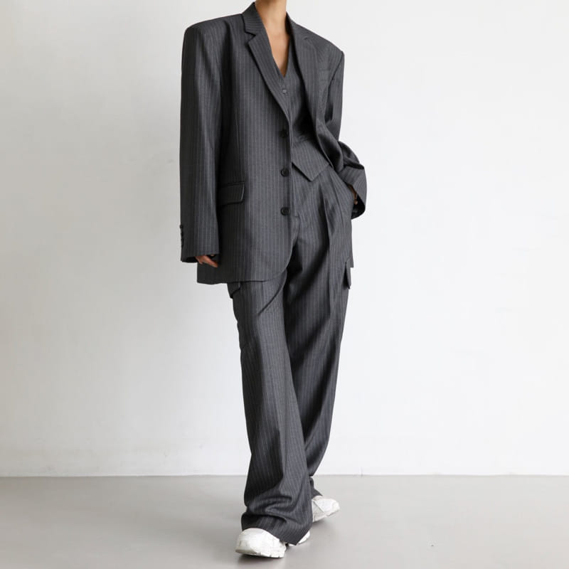 Paper Moon - Korean Women Fashion - #momslook - cargo wide tailored trousers - 11