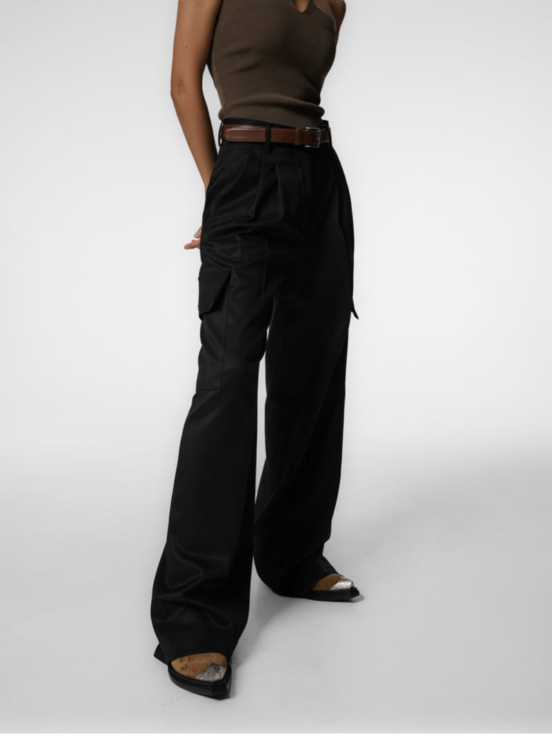 Paper Moon - Korean Women Fashion - #momslook - cargo wide tailored trousers - 9