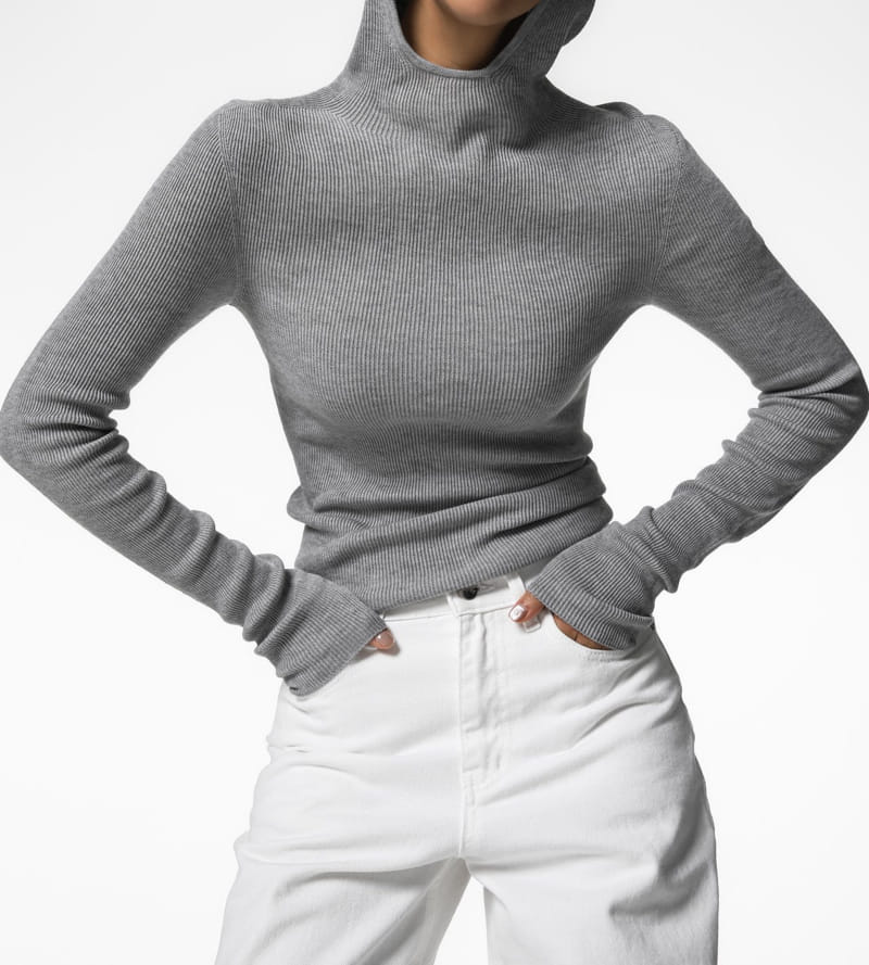 Paper Moon - Korean Women Fashion - #thelittlethings - whole garment hooded knit top - 8