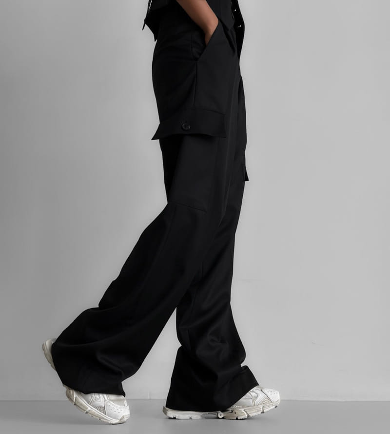 Paper Moon - Korean Women Fashion - #womensfashion - cargo wide tailored trousers - 6