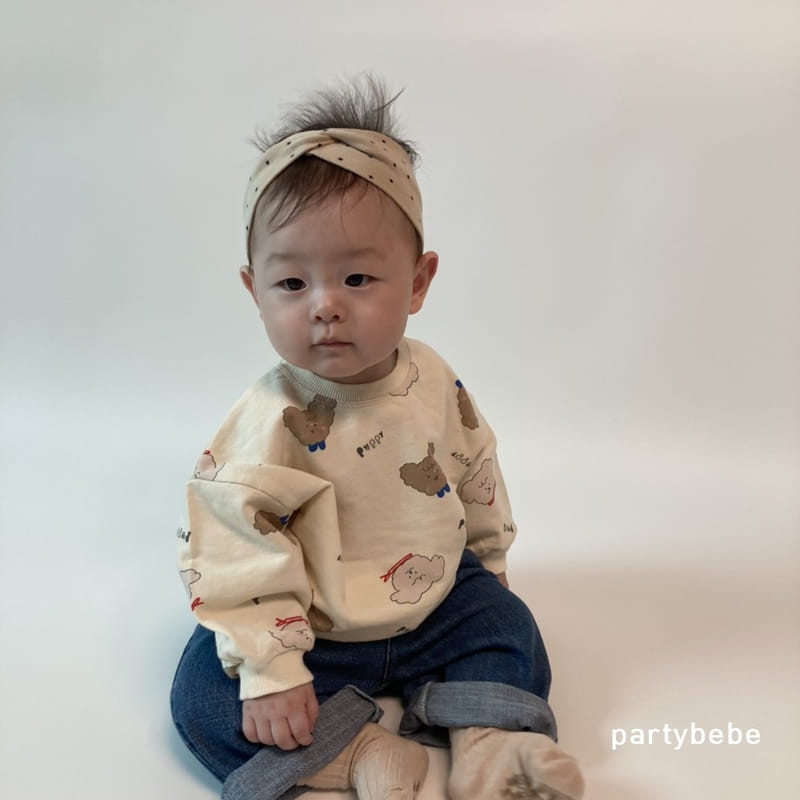 Party Kids - Korean Baby Fashion - #babyboutique - Puppy Sweatshirt