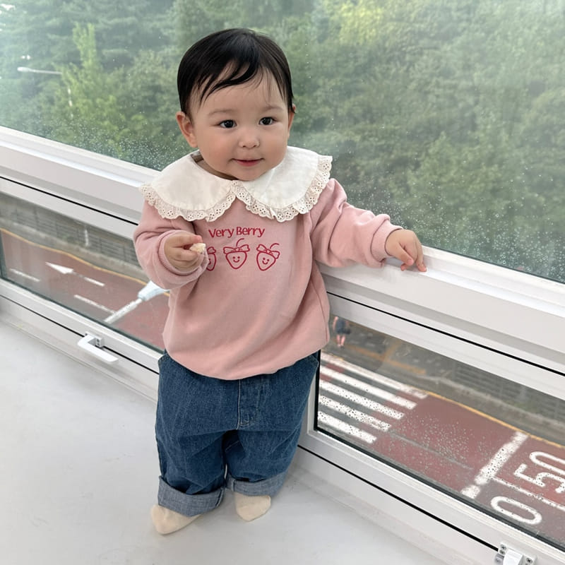 Party Kids - Korean Baby Fashion - #babyboutique - Berry Sweatshirt - 7