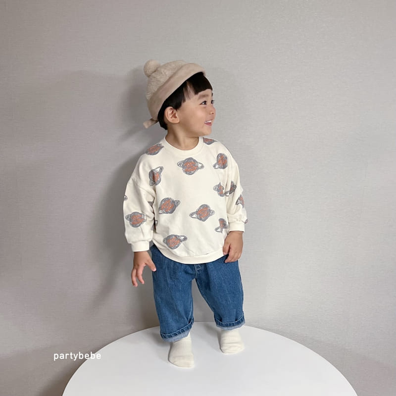 Party Kids - Korean Baby Fashion - #babyboutique - Planet Sweatshirt - 2