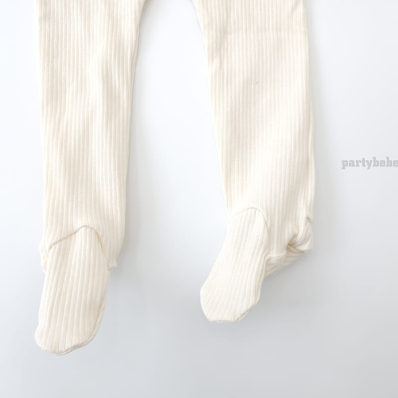 Party Kids - Korean Baby Fashion - #babyboutiqueclothing - Rib Foot Leggings