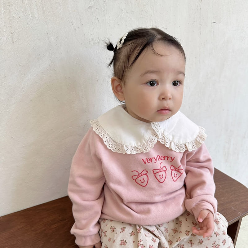 Party Kids - Korean Baby Fashion - #babyboutiqueclothing - Berry Sweatshirt - 8