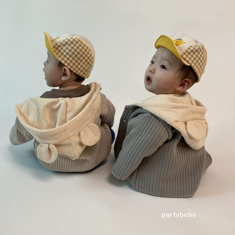 Party Kids - Korean Baby Fashion - #babyboutiqueclothing - Quilting Bear Jumper