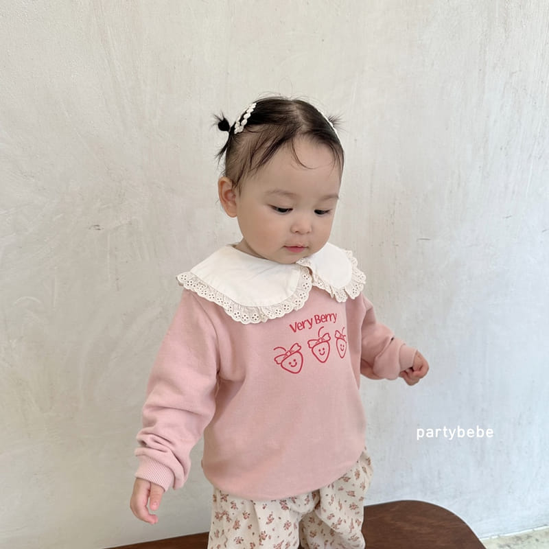 Party Kids - Korean Baby Fashion - #babyclothing - Berry Sweatshirt - 9