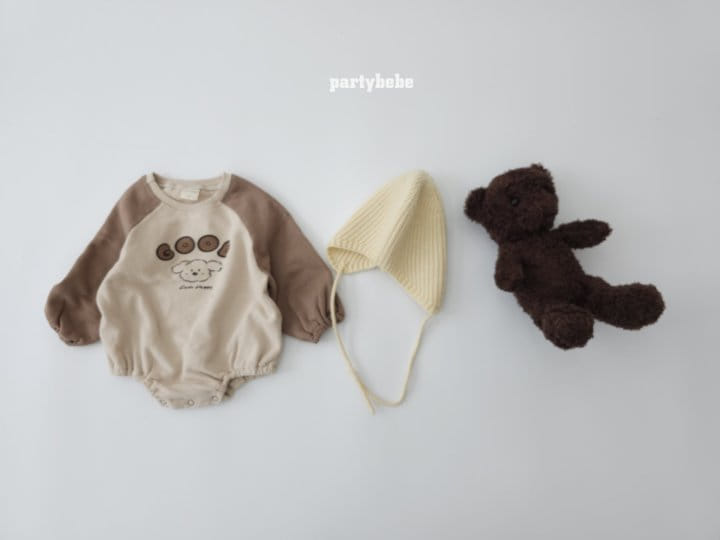 Party Kids - Korean Baby Fashion - #babyclothing - Bear Raglan Bodysuit