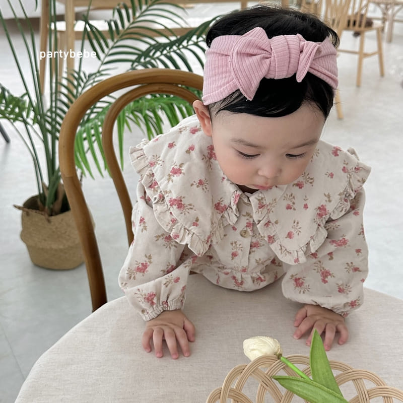 Party Kids - Korean Baby Fashion - #babyfashion - Merry Gold Bodysuit - 12