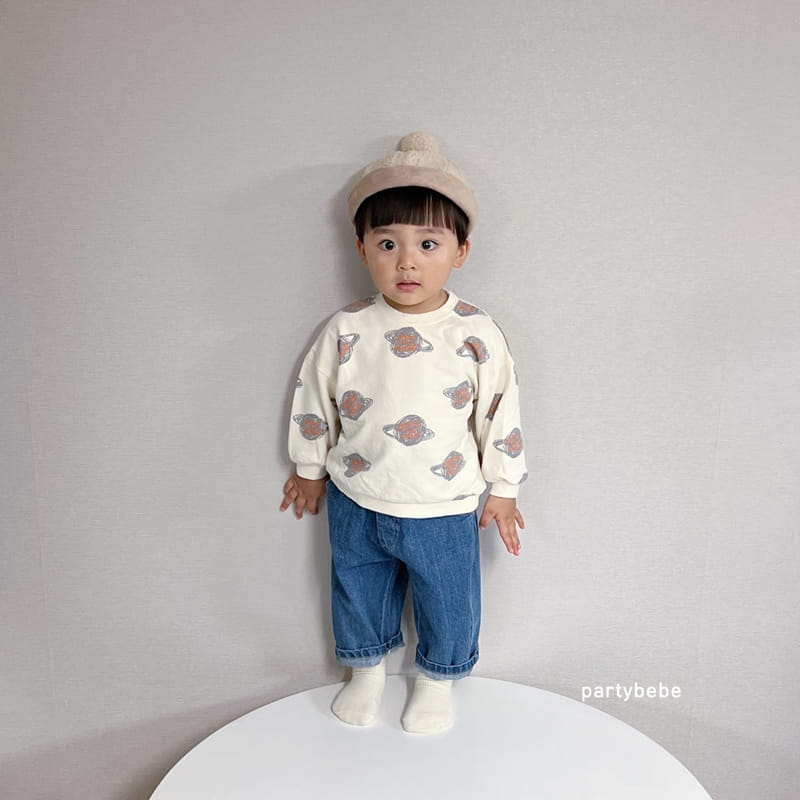 Party Kids - Korean Baby Fashion - #babyfashion - Planet Sweatshirt - 5