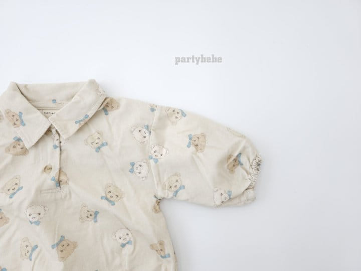 Party Kids - Korean Baby Fashion - #babyfashion - My Bear Bodysuit - 3