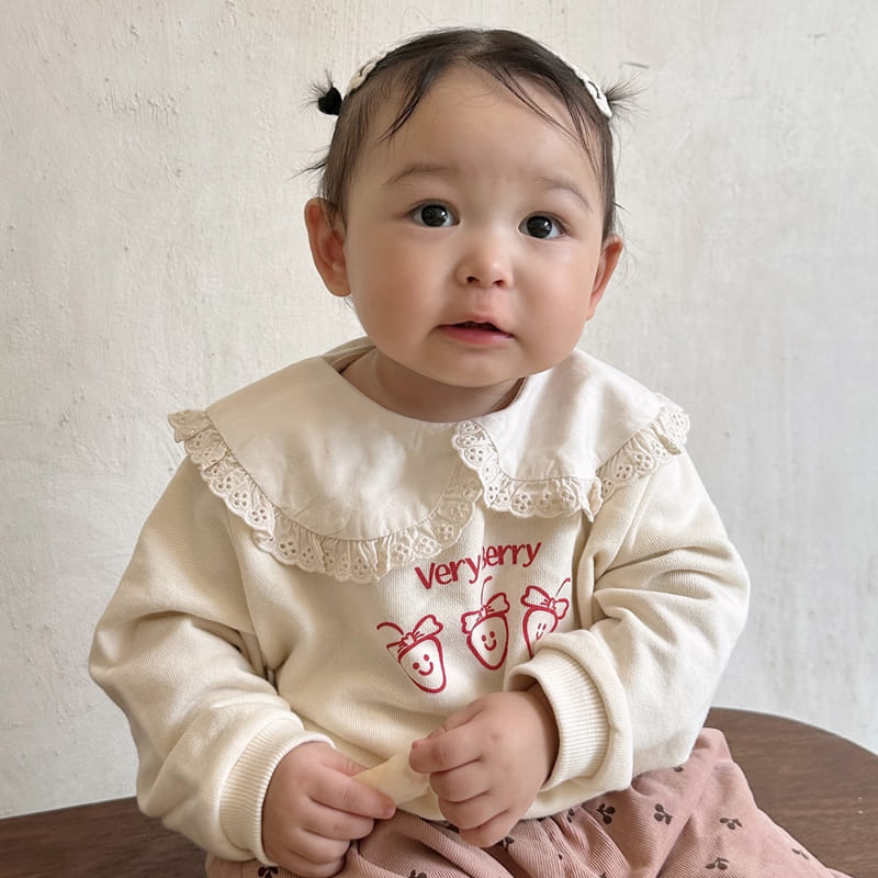 Party Kids - Korean Baby Fashion - #babyfever - Berry Sweatshirt - 11