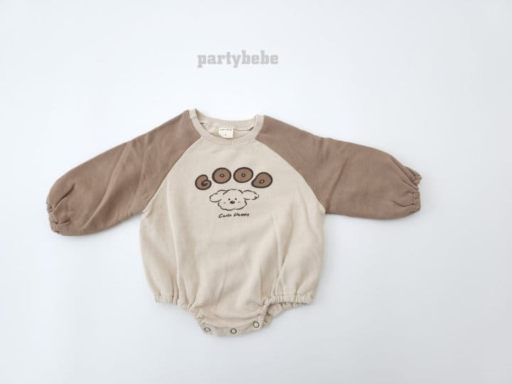 Party Kids - Korean Baby Fashion - #babyfever - Bear Raglan Bodysuit - 3