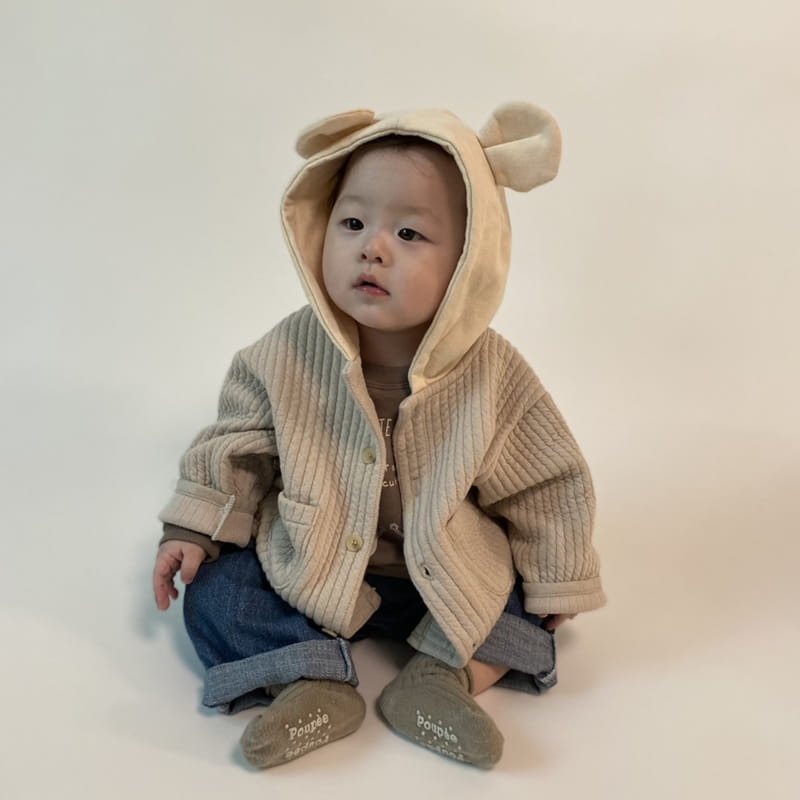 Party Kids - Korean Baby Fashion - #babygirlfashion - Quilting Bear Jumper - 5