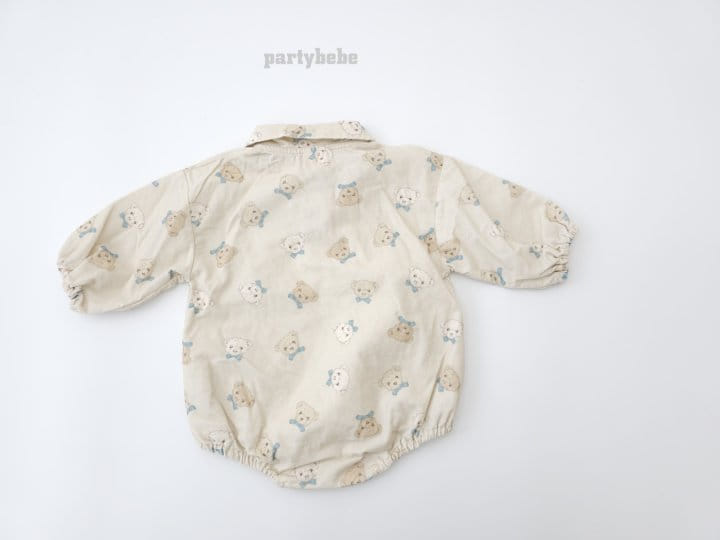 Party Kids - Korean Baby Fashion - #babygirlfashion - My Bear Bodysuit - 5