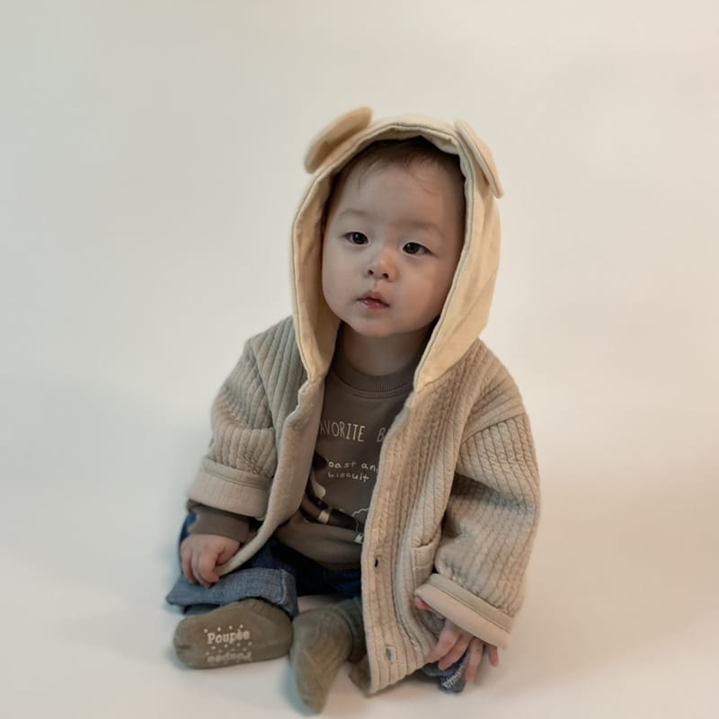 Party Kids - Korean Baby Fashion - #babylifestyle - Quilting Bear Jumper - 6