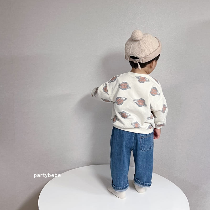 Party Kids - Korean Baby Fashion - #babylifestyle - Planet Sweatshirt - 8