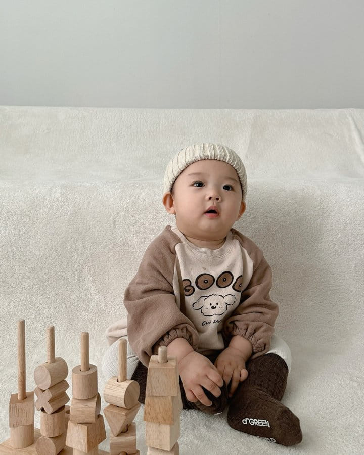 Party Kids - Korean Baby Fashion - #babylifestyle - Bear Raglan Bodysuit - 5