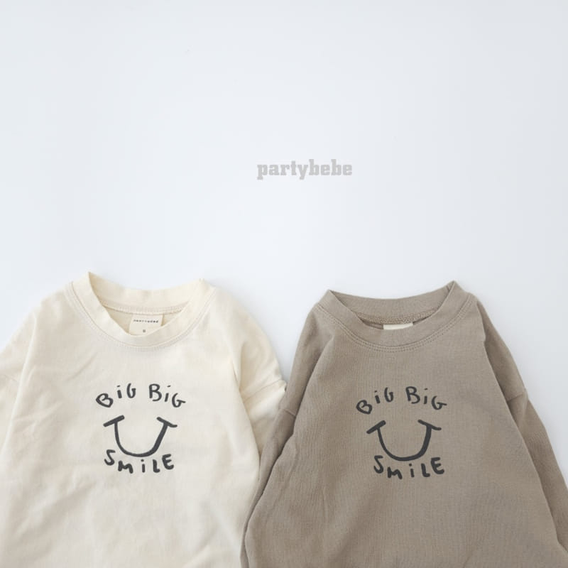 Party Kids - Korean Baby Fashion - #babyoutfit - Smile Tee - 3