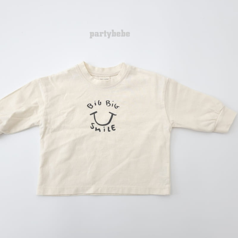 Party Kids - Korean Baby Fashion - #babyoutfit - Smile Tee - 4