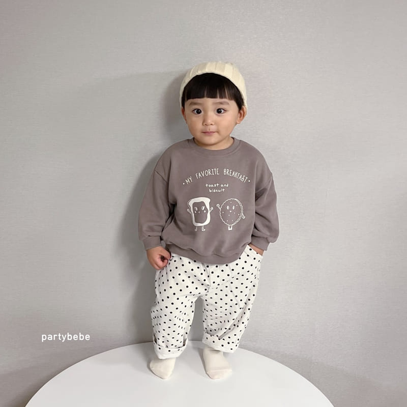 Party Kids - Korean Baby Fashion - #babyoutfit - Cookie Sweatshirt