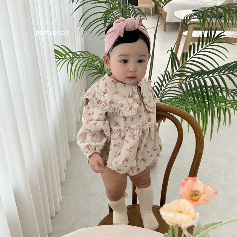 Party Kids - Korean Baby Fashion - #onlinebabyboutique - Merry Gold Bodysuit - 6